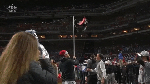 Dbacks Player Waving Their Flag GIF