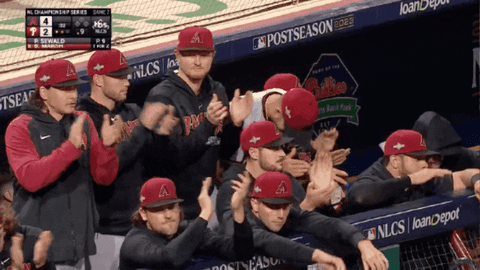 Dbacks Players Clapping GIF
