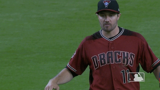 Dbacks Players Gesturing Hand Like Snake GIF