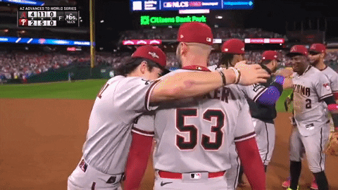 Dbacks Players Hugging Each Other GIF