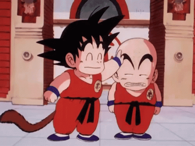 Dbz Goku And Kriliin GIF