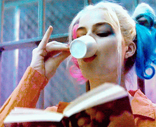 Dc Movies Suicide Squad Harley Quinn Sipping Tea GIF