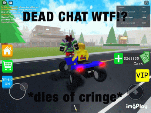 Dead Chat WTF Dies of Cringe Video Game Screenshot
