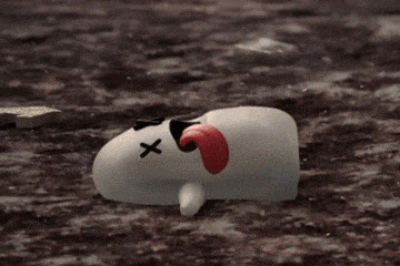 Dead Ghost Emoji GIF