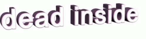 Dead Inside Spinning Text Animation GIF