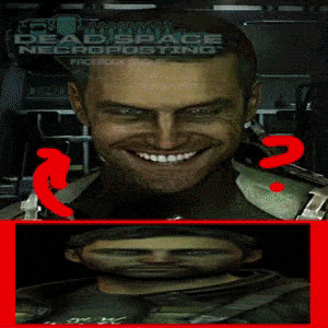 Dead Space Necroplasming Is A Facebook Group With A Picture Of A Man GIF