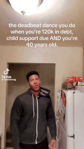Deadbeat Dance 120k in Debt Child Support Due 40 Years Old