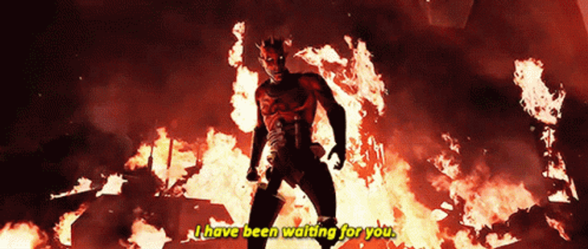 Deadly Darth Maul Waiting For You GIF