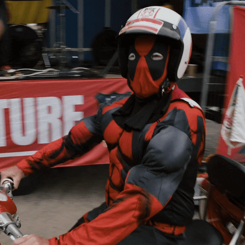 Deadpool At Wrexham Game GIF