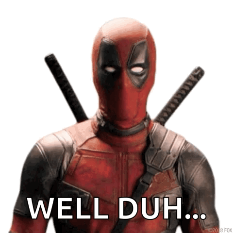 Deadpool Is Wearing A Samurai Costume And Holding Two Swords In His Hands . GIF