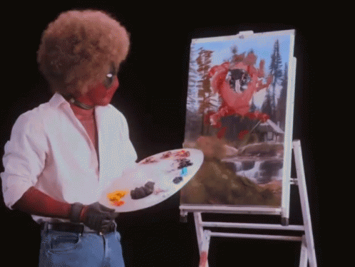 Deadpool Painting A Picture GIF