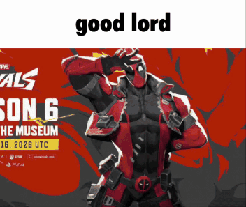 Deadpool Season 6 Poster Man In Red Suit GIF