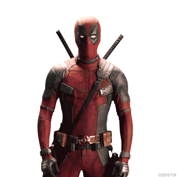 Deadpool Stretching Arms Before Dance GIF