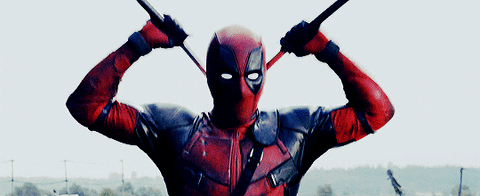 Deadpool Took Out The Knife And Dance GIF