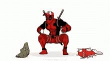 Deadpool With Pokemon Magikarp GIF