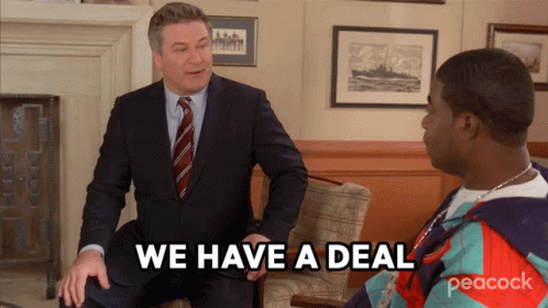 Jack Donaghy We Have A Deal GIF