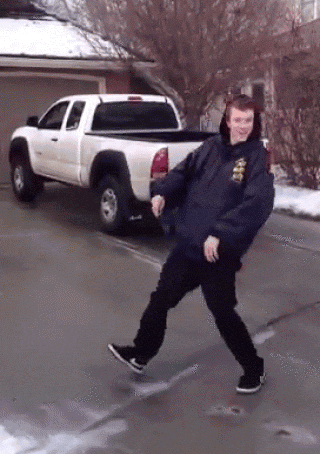 Deal With It Backward Slide Dance GIF