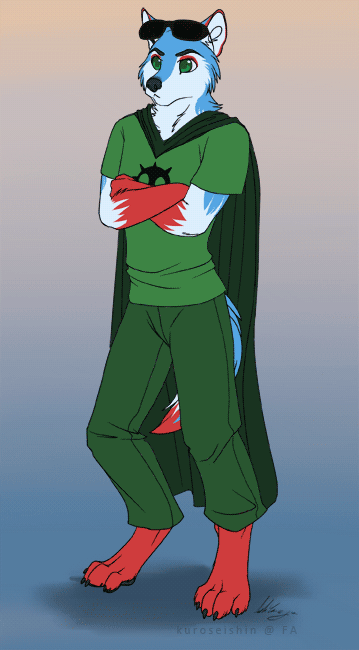 Deal With It Wolf Hero GIF