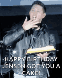 Dean Winchester Licking Fingers Cake GIF