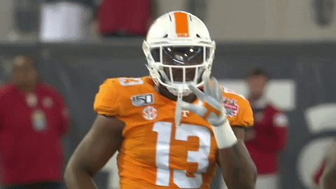 Deandre Johnson Rocky Top Player Waving GIF