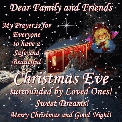 Dear Family Friends Merry Christmas Eve GIF