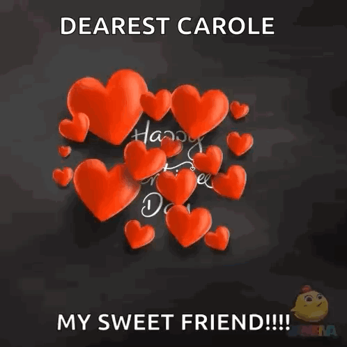 Dearest Carole Happy Valentine's Day My Sweet Friend GIF