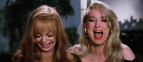 Death Becomes Her Madeline Ashton Helen Sharp Laughing GIF
