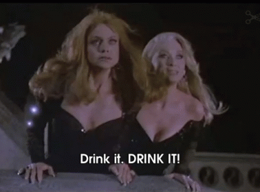 Death Becomes Her Madeline Helen Drink It GIF