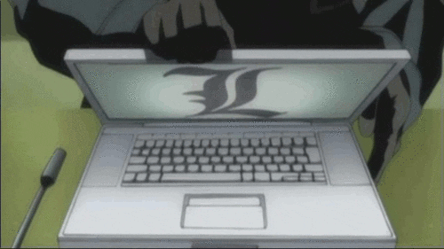 Death Note Letter L GIF