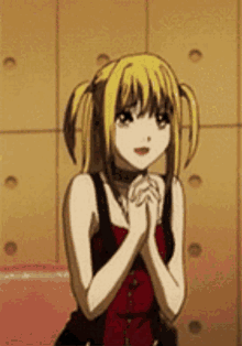 Death Note Misa Amane Happy And Celebrating GIF