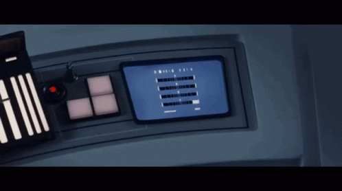 Death Star In Spaceship Monitor GIF