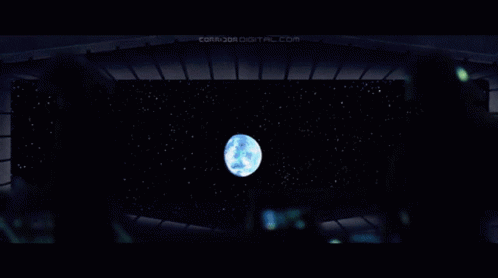 Death Star Spinning And Destroying Earth GIF