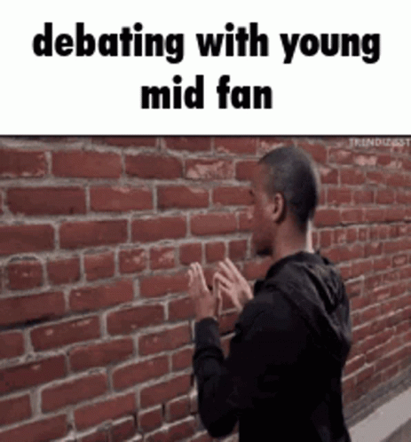 Debate With Young Mid Fan Brick Wall GIF