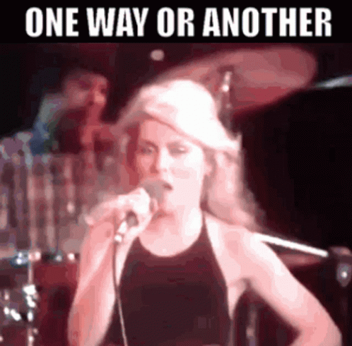 Debbi Sing One Way Or Another One Meme GIF