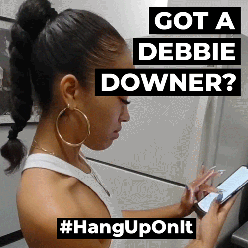 Debbie Downer Flip Phone GIF