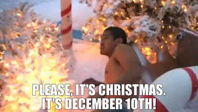 December Man Begging Not To Be Hit GIF