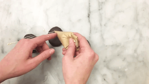 Decorating Chocolate Easter Eggs GIF