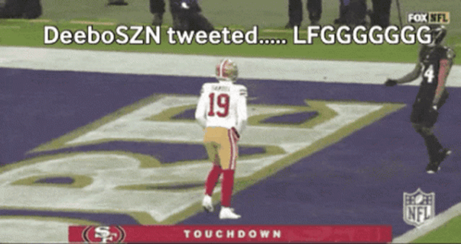 Deebo Samuel Celebrating NFL Touchdown GIF