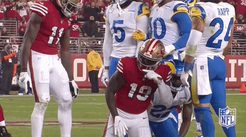 Deebo Samuel San Francisco Football Kneeling GIF