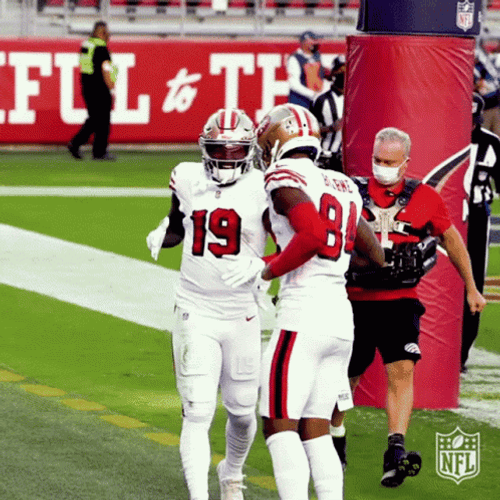 Deebo Samuel Special Hand Shake GIF