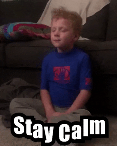 Deep Breath Calm Kid GIF