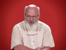 Old Man Transition Deep Breathing GIF