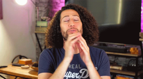 Man Practicing Deep Breathing GIF