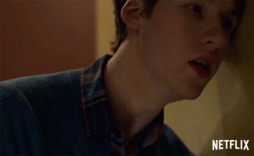 Calm Man Deep Breathing GIF