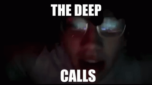 Deep Calls Text On Face GIF
