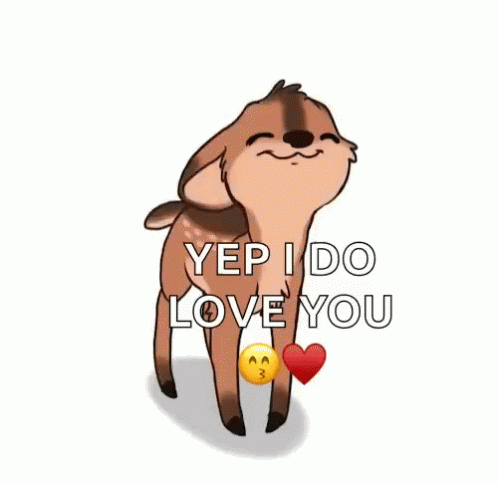 Deer Saying Yep I Do Love You GIF