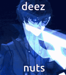 Deez Nuts Anime Joker Mask GIF