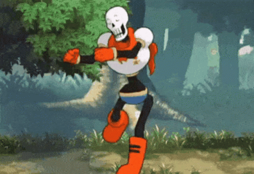 Papyrus Default Dance GIF