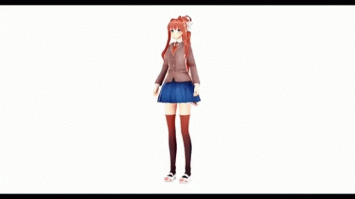 Monika Default Dance GIF