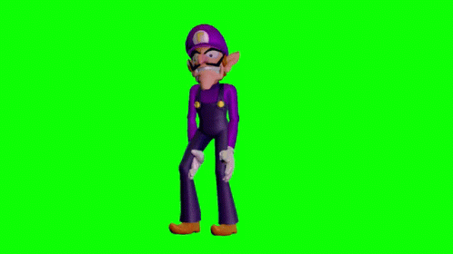 Waluigi Default Dance GIF